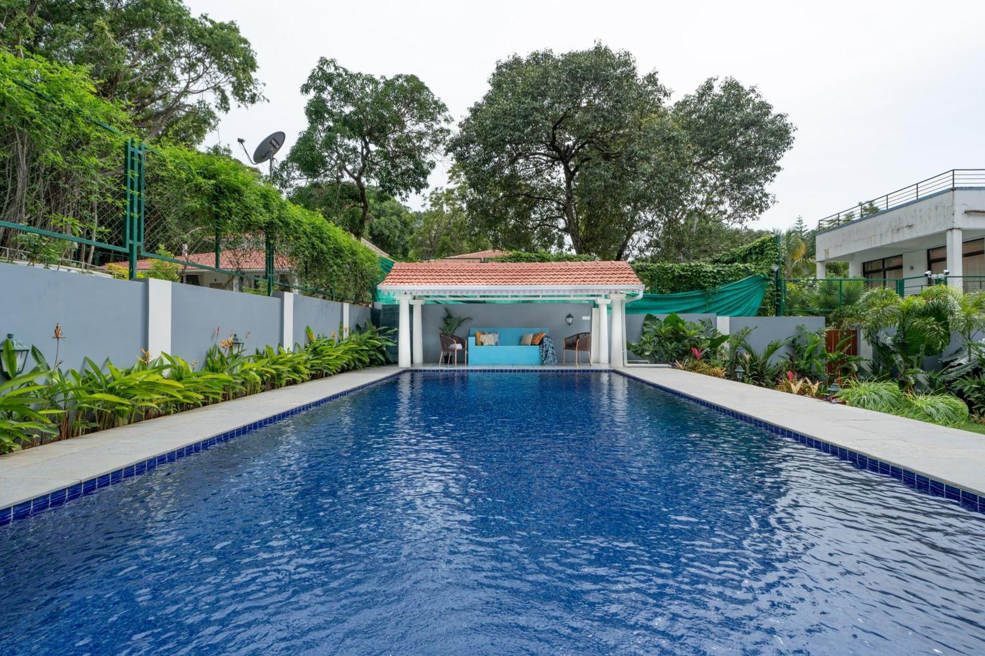Elivaas 5 Bhk With Pvt Pool, Entertainment Room & Glass House - Bludoor Marmagao Bagian luar foto