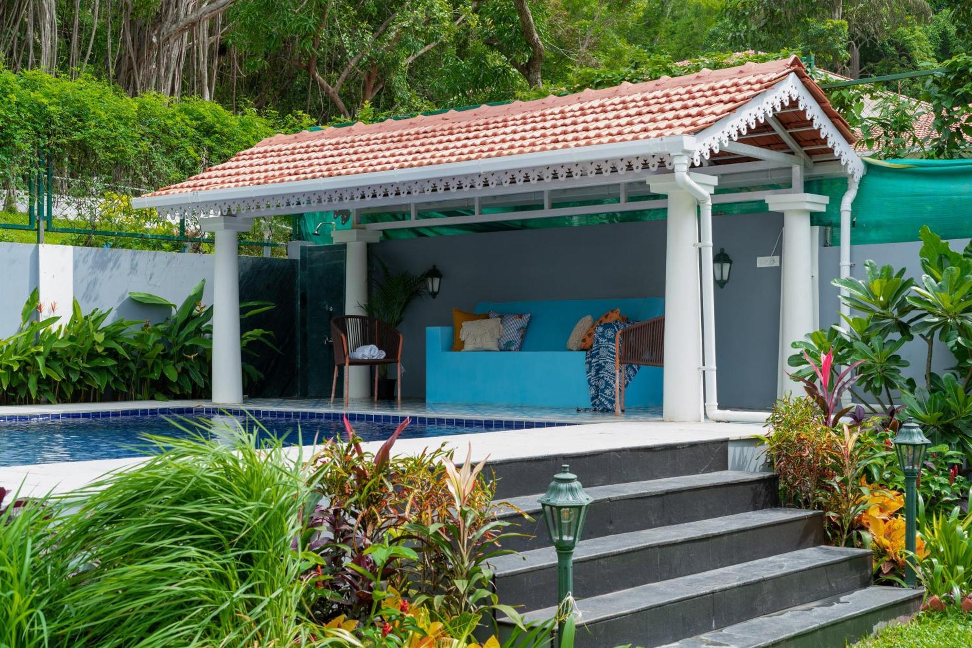 Elivaas 5 Bhk With Pvt Pool, Entertainment Room & Glass House - Bludoor Marmagao Bagian luar foto